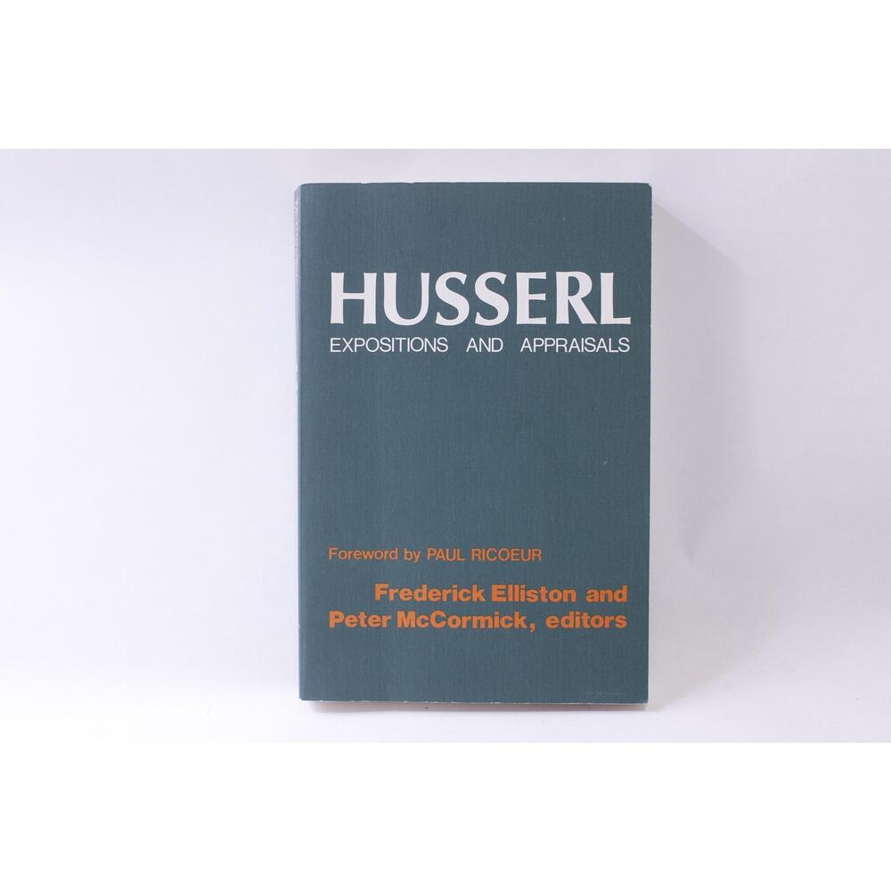 Edmund Husserl, Expositions And Appraisals, 1977, University of Notre Dame 1309